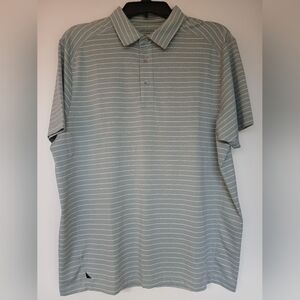 UNTUCKit Salarco Stripe Performance Stretch Polo Green Men’s Size Large